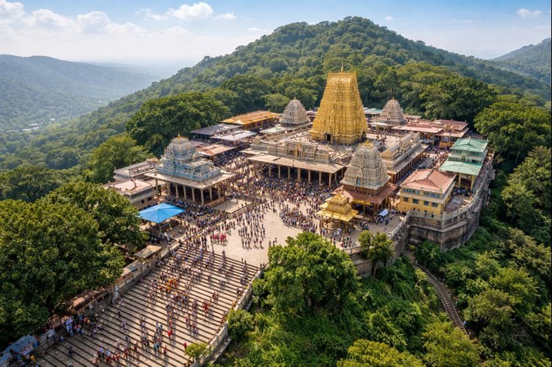 Dwaraka Tirumala Famous temple atop hill pilgrimage