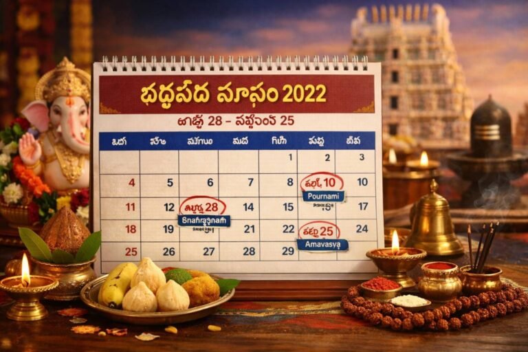 Bhadrapada Masam 2022 Telugu: Best Bhadrapada Masam 2022