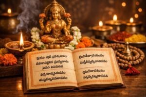 Sri Lakshmi Kavacham Telugu devotional hymn guide