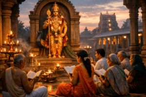 Sri Subrahmanya Mangala Ashtakam devotional chant scene