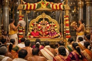 Tirumala Dolotsavam Unjal Seva ceremony with devotees and swing