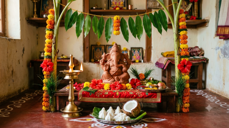 Ganesh Chaturthi Pooja Vidhanam 2026: Step-by-Step Home Guide