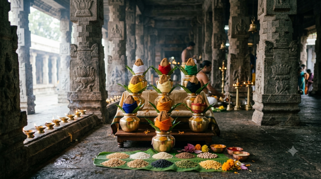Navagraha Shanti Pooja: Cost, Vidhi, Temples & Samagri